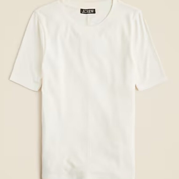 J. Crew White Short Sleeve Tee - Picture 2 of 11